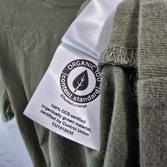 Everlane T Shirt Mens Army Green Short Sleeve Crew Organic Cotton Lightweight - Picture 9 of 9